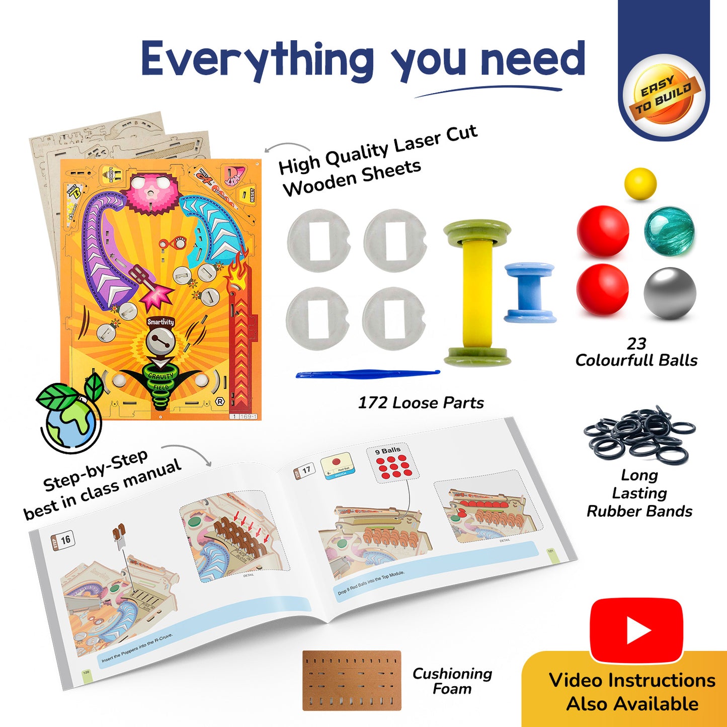 Smartivity Pinball Machine STEM Toy for Kids 8+
