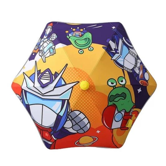 Aliens Space theme, Canopy Shape Umbrella for Kids, 5-12Years