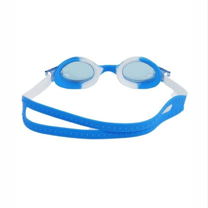 Tie Dye White with Blue Anti-Fog UV Protection Leakproof Design Swim Goggles for Kids, 1Year - 4Years