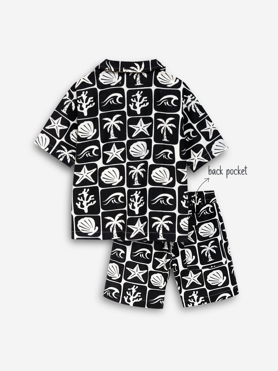 Coast at Midnight Shirt and Short Set