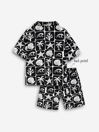 Coast at Midnight Shirt and Short Set