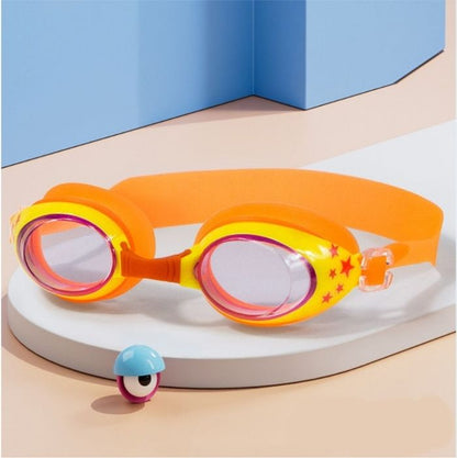 Starry Orange Anti-Fog UV Protection Leakproof Design Swim Goggles for Kids, 3Years - 8Years
