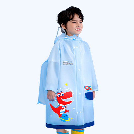 Dino Hit Space Raincoat for Kids