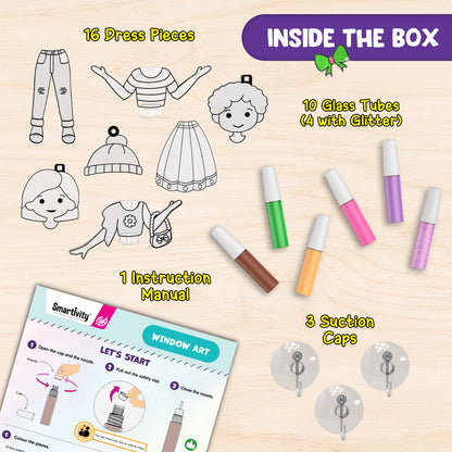 Smartivity WINDOW ART Dress-Up STEM Toy for Kids 5+