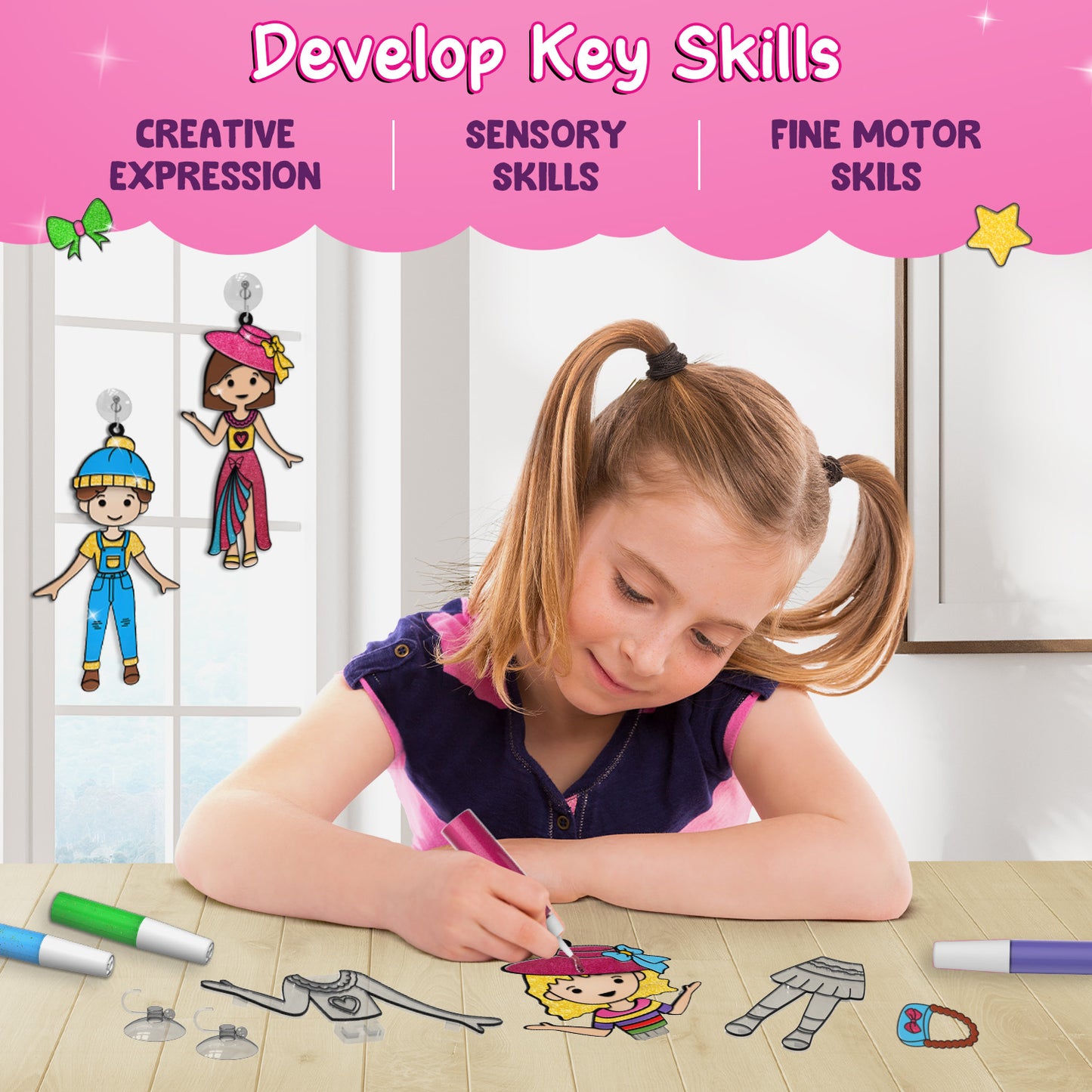 Smartivity WINDOW ART Dress-Up STEM Toy for Kids 5+