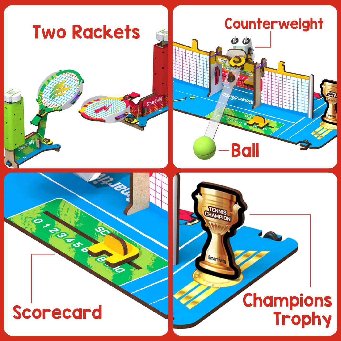 Smartivity Mini Tennis STEM Toy for Kids 6+
