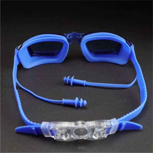All Blue Eyelid Style Anti-Fog UV Protection Leakproof design Swim Goggles for Kids 10Years and above
