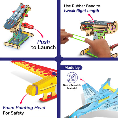Smartivity Airplanes Launchers STEM Toy for Kids 6+