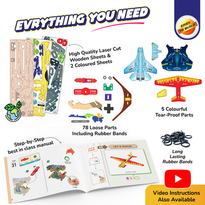 Smartivity Airplanes Launchers STEM Toy for Kids 6+