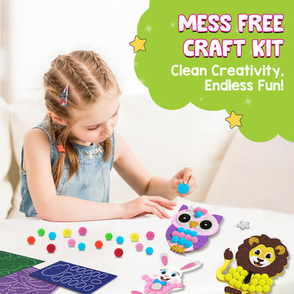 Smartivity POM POM MAGNET CRAFTS - Adorable Animals STEM Toy for Kids 4+