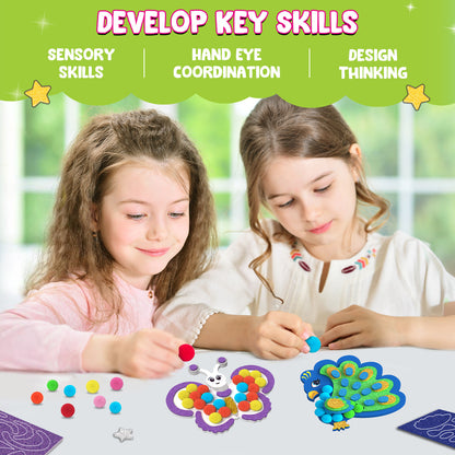 Smartivity POM POM MAGNET CRAFTS - Adorable Animals STEM Toy for Kids 4+