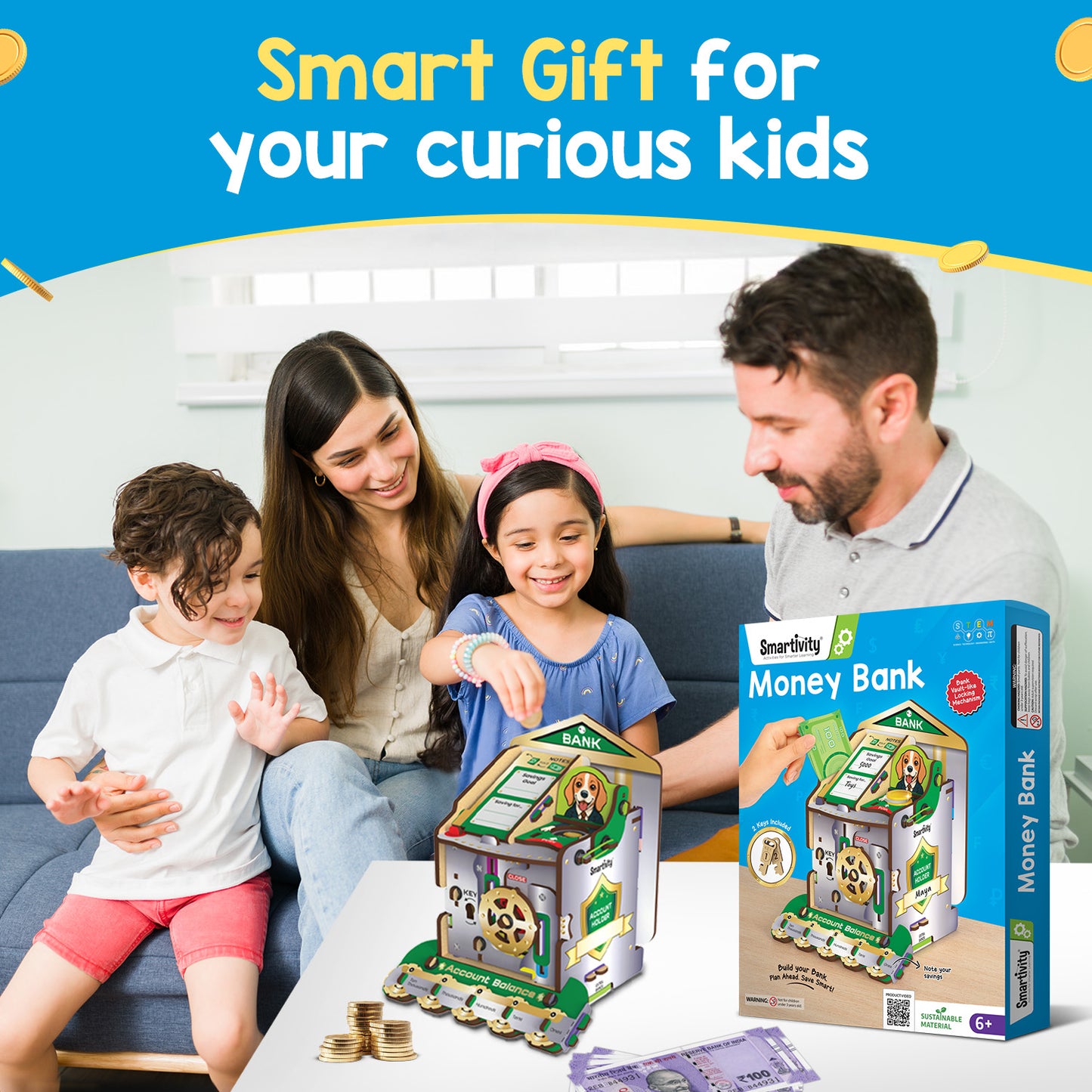 Smartivity Money Bank STEM Toy for Kids 6+