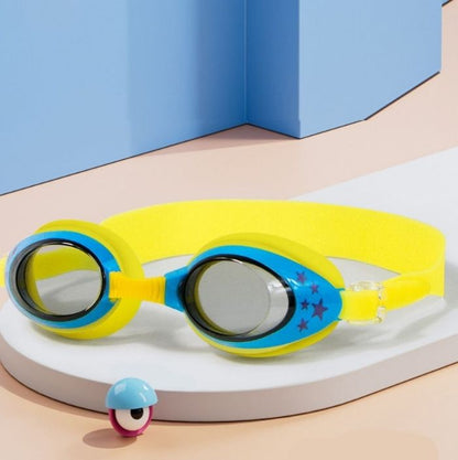 Starry Yellow Anti-Fog UV Protection Leakproof Design Swim Goggles for Kids, 3Years - 8Years