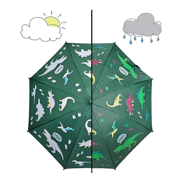 Dino theme Color Changing Magic Umbrella for Kids,5Years - 10Years