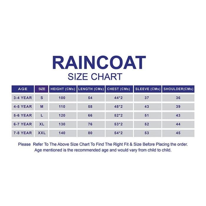 Blue Shark Theme Raincoat for Kids
