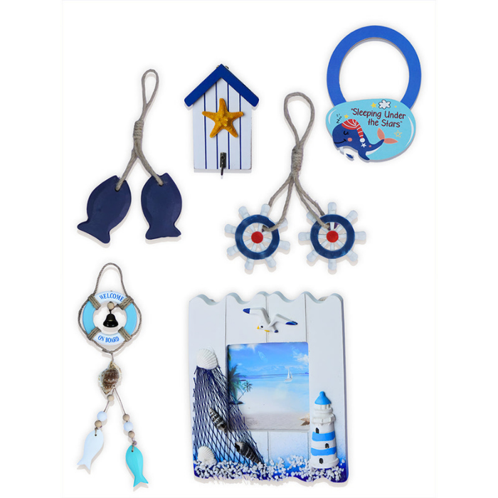 23 pcs Nautical Big Wooden Boat, Gift hamper for a newborn baby, Giftset for a baby, 0-12 months