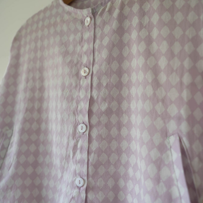 Shared Secrets co-ord in lilac rhombus