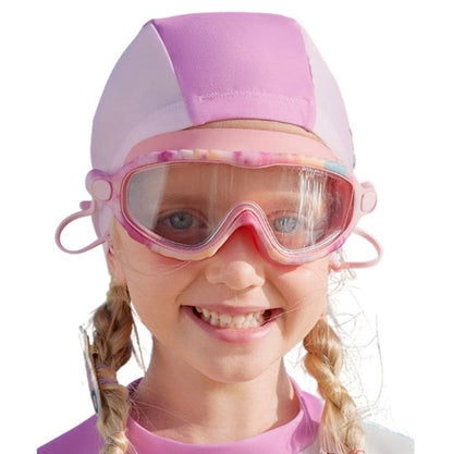 Light Pink Bubble Anti-Fog UV Protection Leakproof Design Swim Goggles for Kids,4Years - 10Years