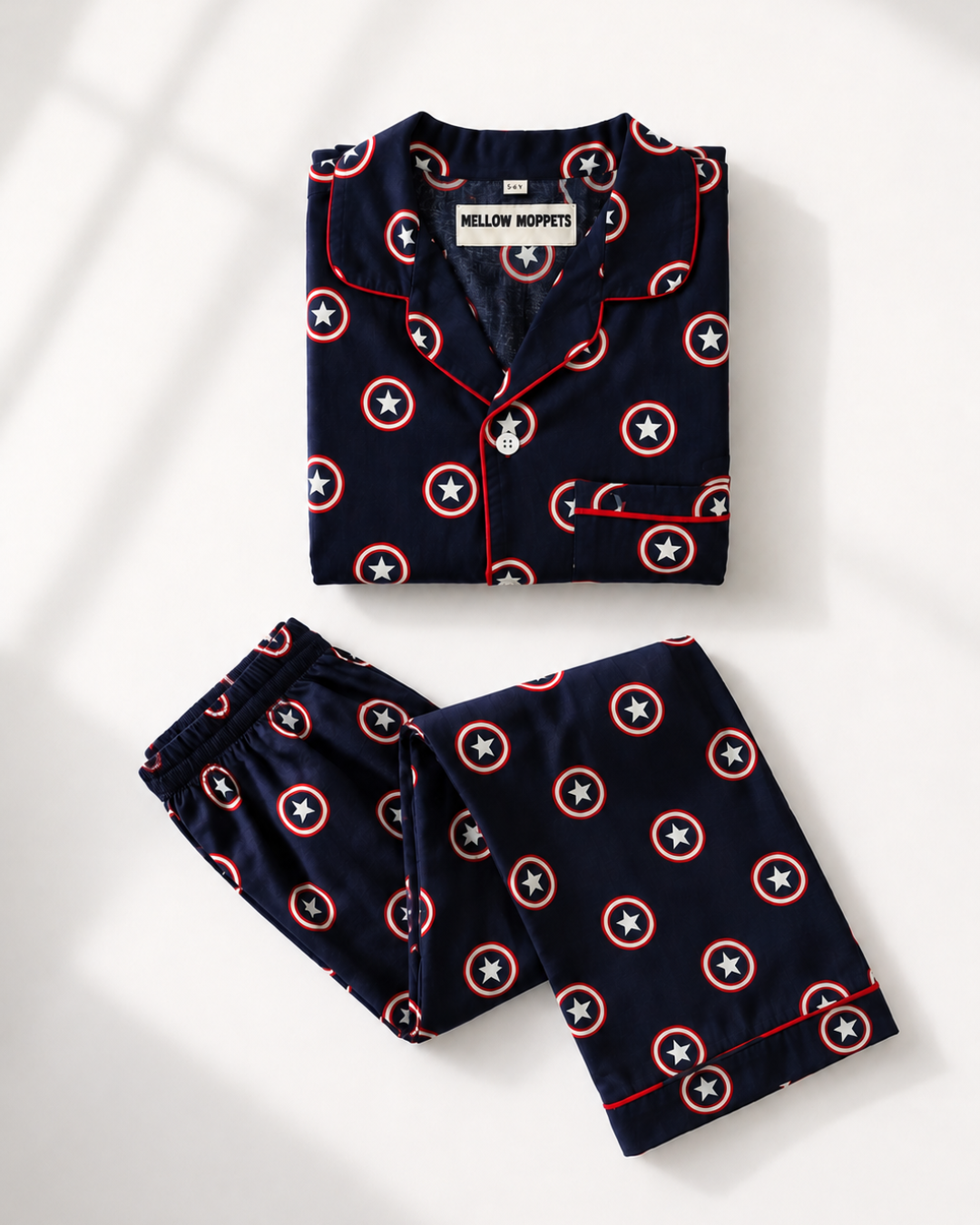 Captain America Pure Cotton Nightsuit