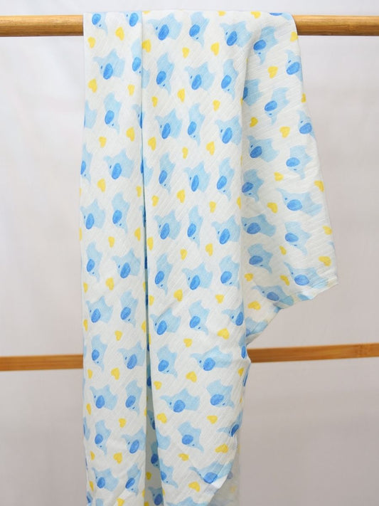 Elephant Dreams: Premium Bamboo Muslin Swaddle
