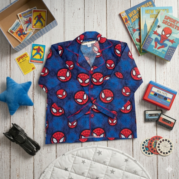 Spiderman Full Sleeves Nightsuit