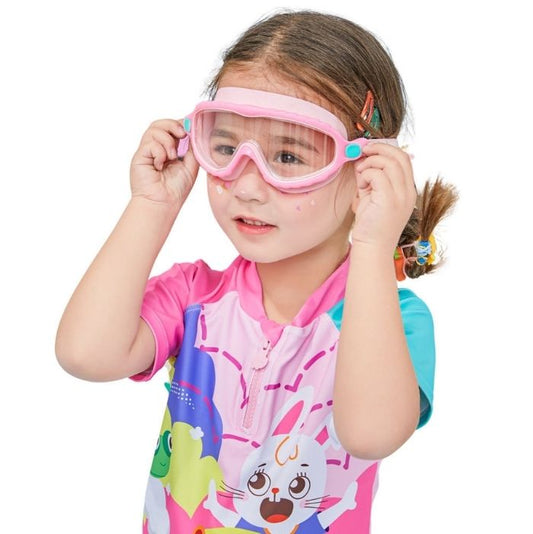 Pink & Mint Bubble Anti-Fog UV Protection Leakproof Design Swim Goggles for Kids,4Years - 10Years