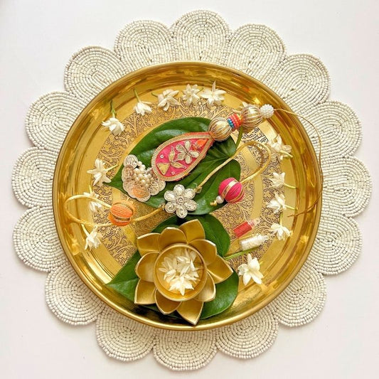 Rimjhim Gota Patti Rakhi and Lumba Set