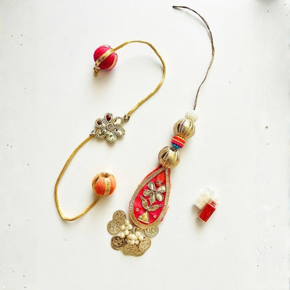 Rimjhim Gota Patti Rakhi and Lumba Set