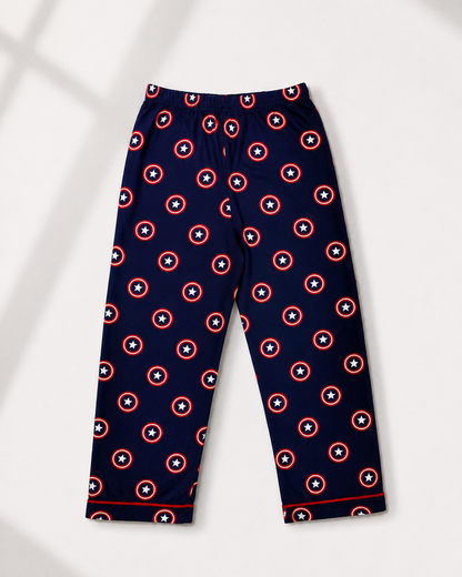 Captain America Pure Cotton Nightsuit