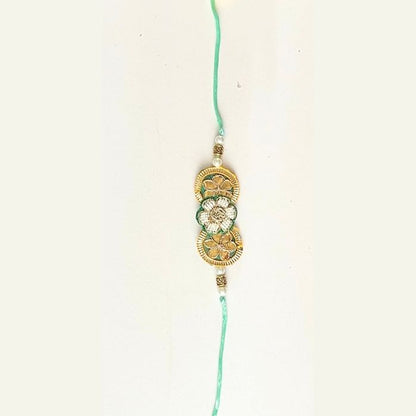 Samriddhi Gota Patti Rakhi and Lumba Haathphool Set
