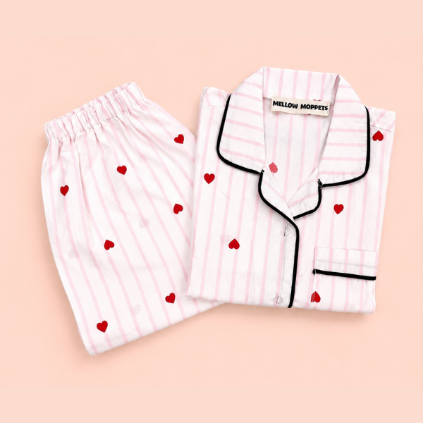Sweetheart Stripes Night Suit