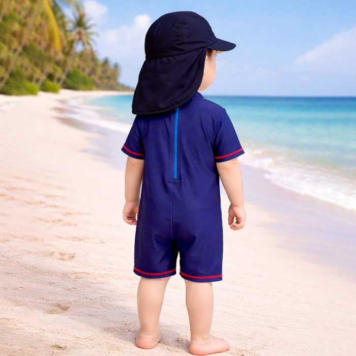 Jawws Shark, Toddlers & Kids Swimwear with long Cap Free Wash Bag & Free Swim Detergent
