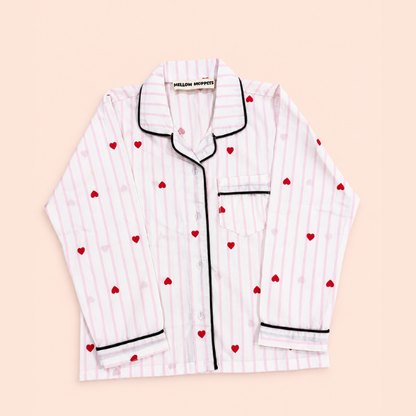 Sweetheart Stripes Night Suit