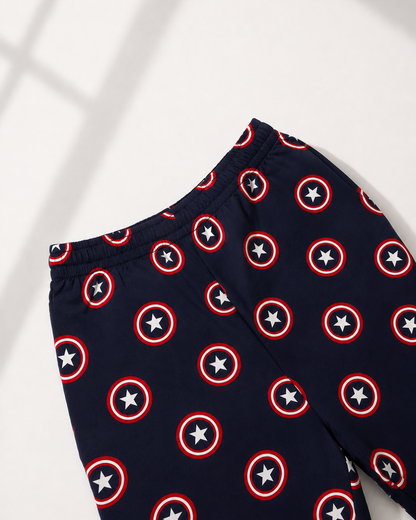 Captain America Pure Cotton Nightsuit