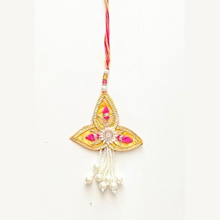 Tara Gota Patti Rakhi and Lumba Set