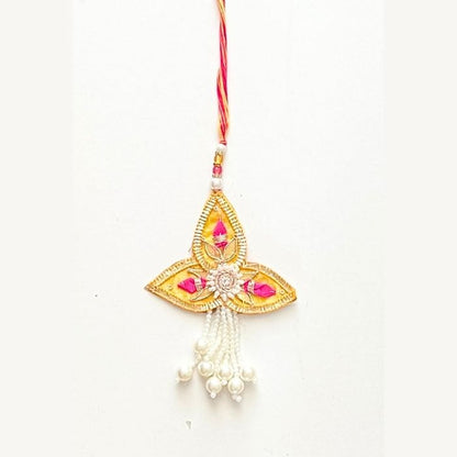 Tara Gota Patti Rakhi and Lumba Set