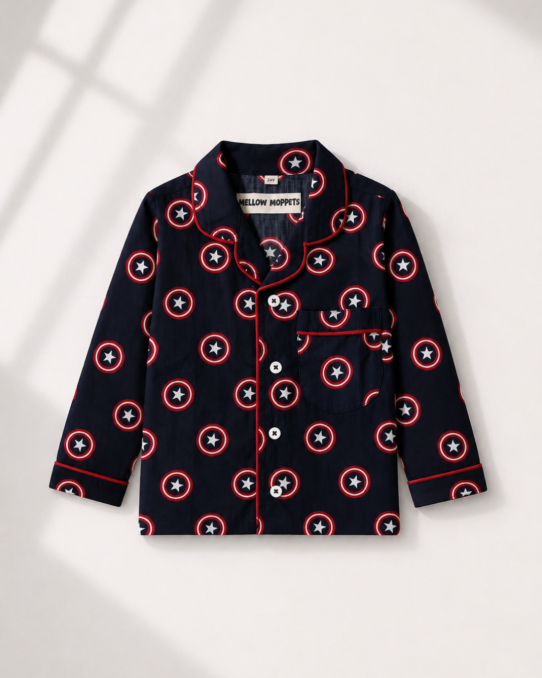Captain America Pure Cotton Nightsuit