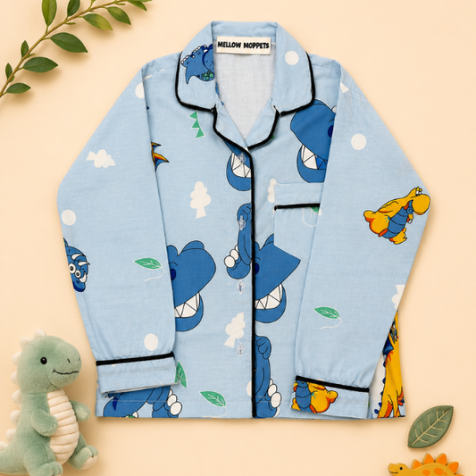 Blue Dinosaur Night Suit