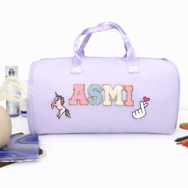 Name Motif Travel Duffel Bag
