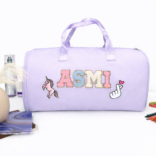Name Motif Travel Duffel Bag