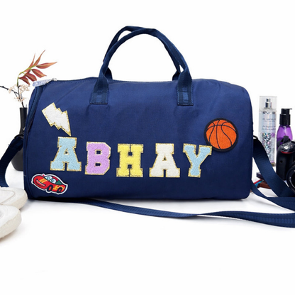 Name Motif Travel Duffel Bag