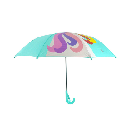 Mint Unicorn Big Face Umbrella for Kids, 5Years - 10Years