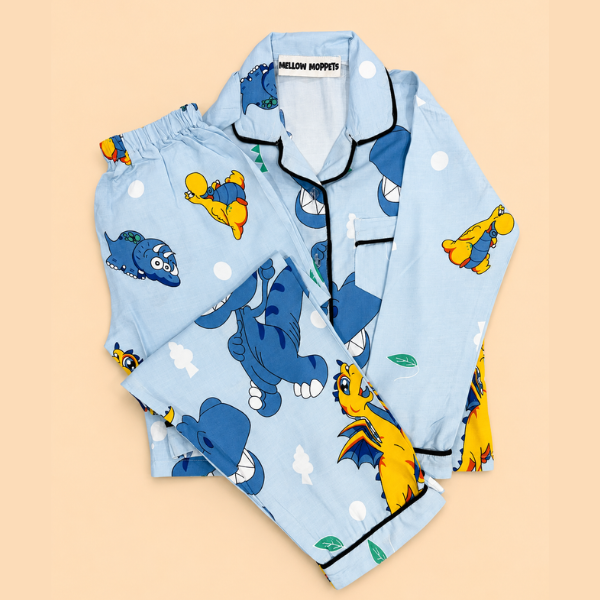 Blue Dinosaur Night Suit
