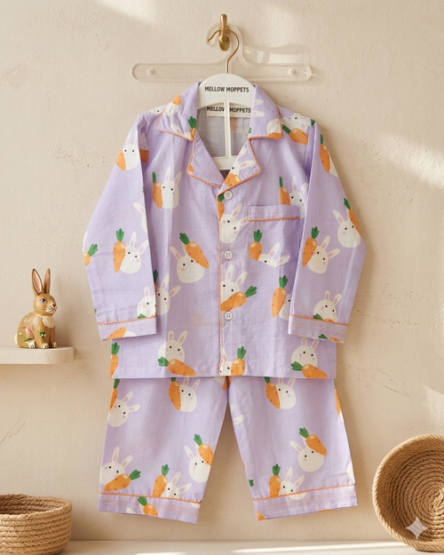 Bunny's Carrot Full Sleeves Nightsuit