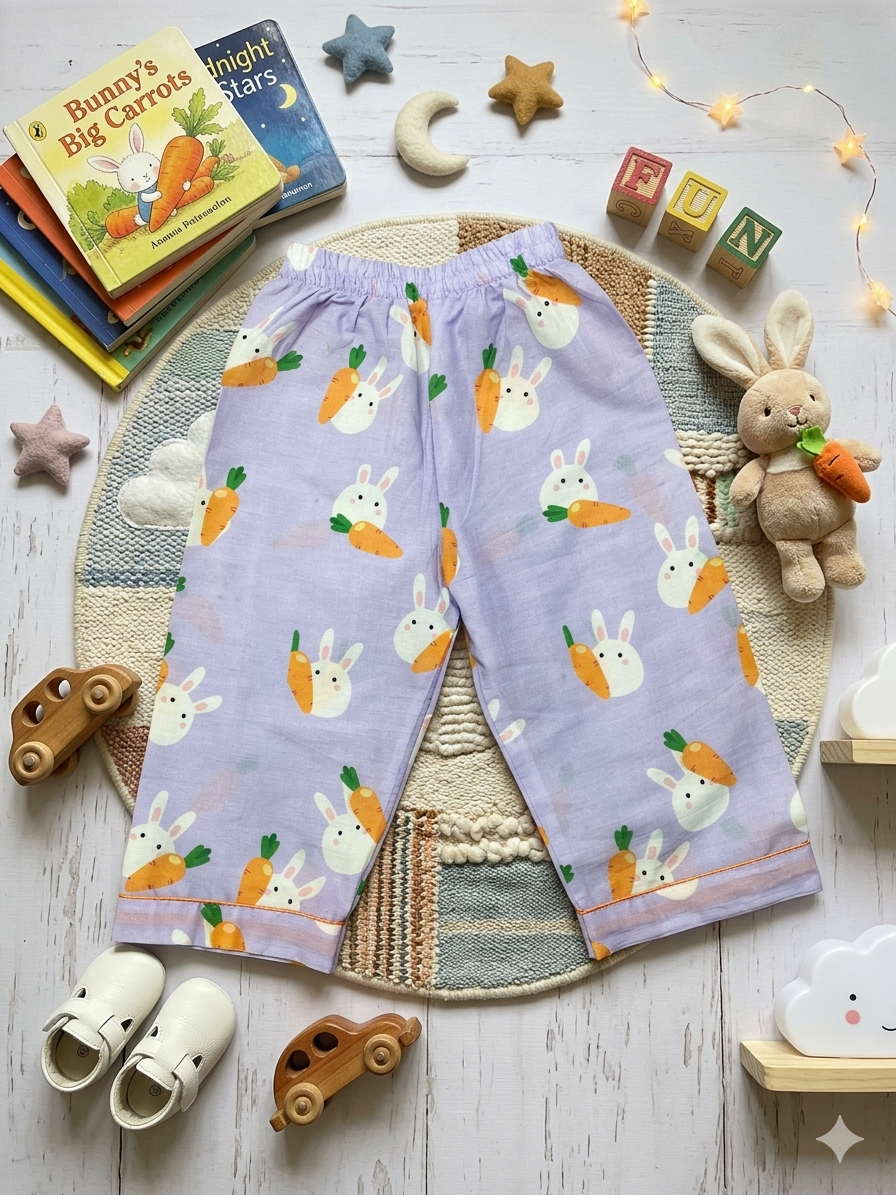 Bunny's Carrot Full Sleeves Nightsuit