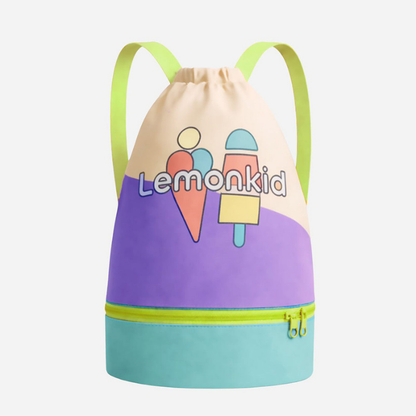 Beige Ice Cream Kids Waterproof Swimming Bag/ Beach Bag