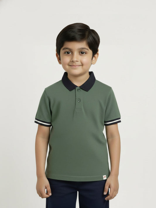The Classic Little Polo in Olive Green