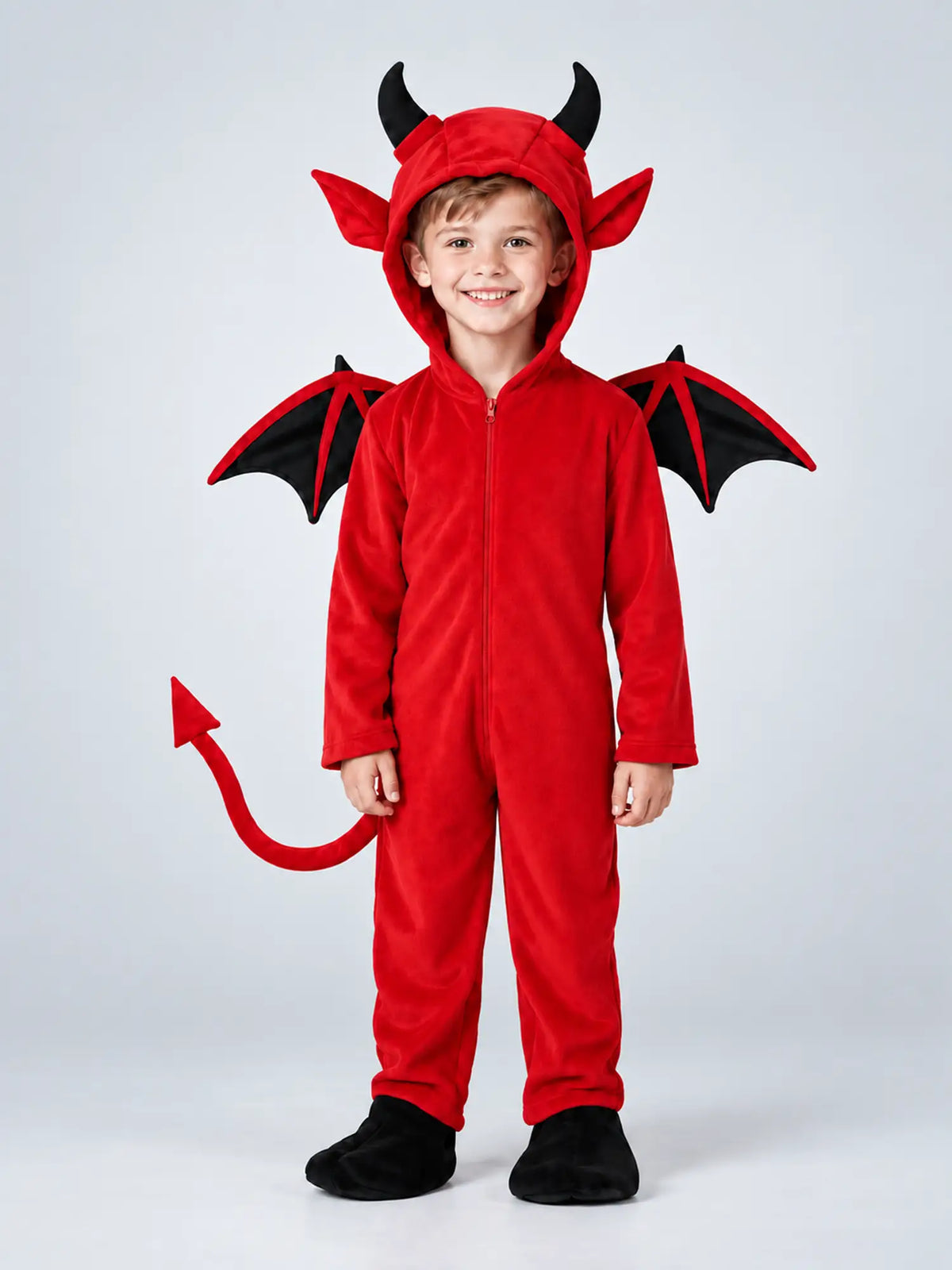 Black Red Devil kids' Halloween costume
