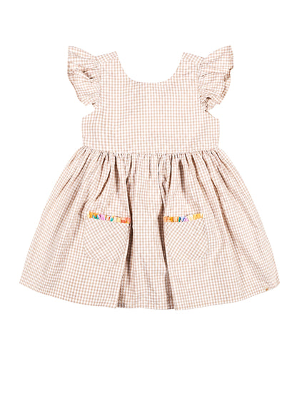 Bow and Pop Dress (Pink)