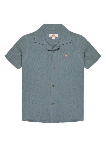 On Vacay Casual Resort Collared Shirt for Boys (Blue)